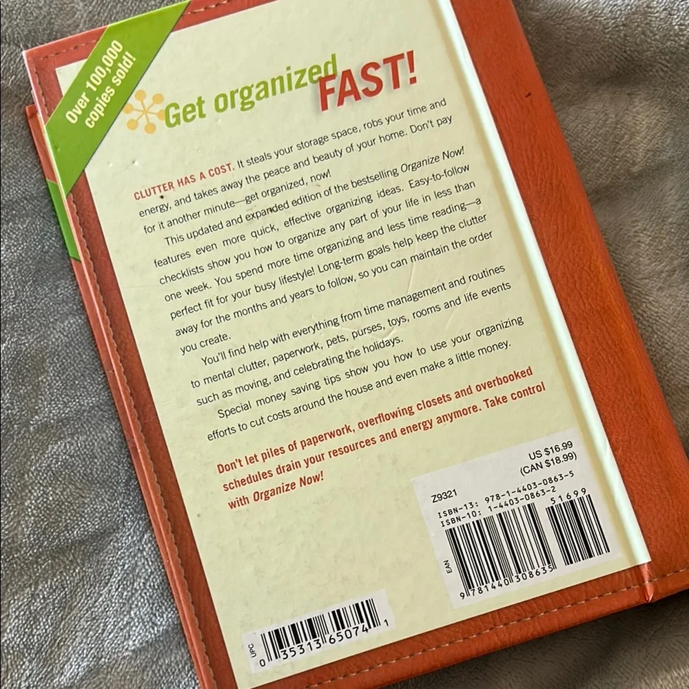 Organize Now! Orange Planner by